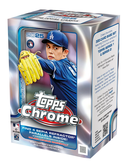 2025 Topps Chrome Baseball Blaster 40 Box Case