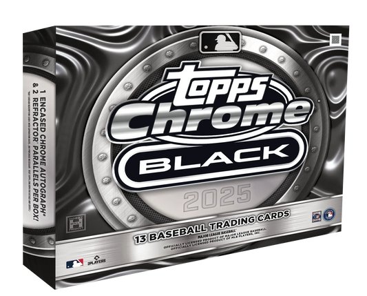 2025 Topps Chrome Black Baseball Hobby 12 Box Case